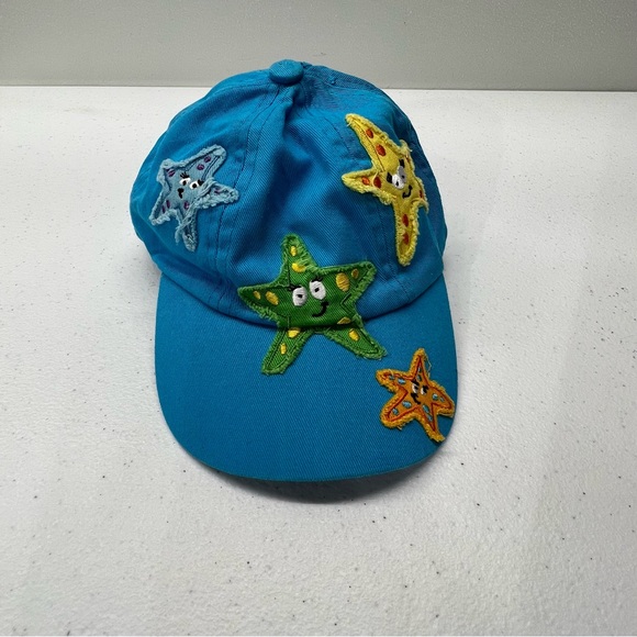 Kids Tees by Stephen Joseph Blue Little Kids beach Seashell Embroidered Hat - Picture 1 of 5